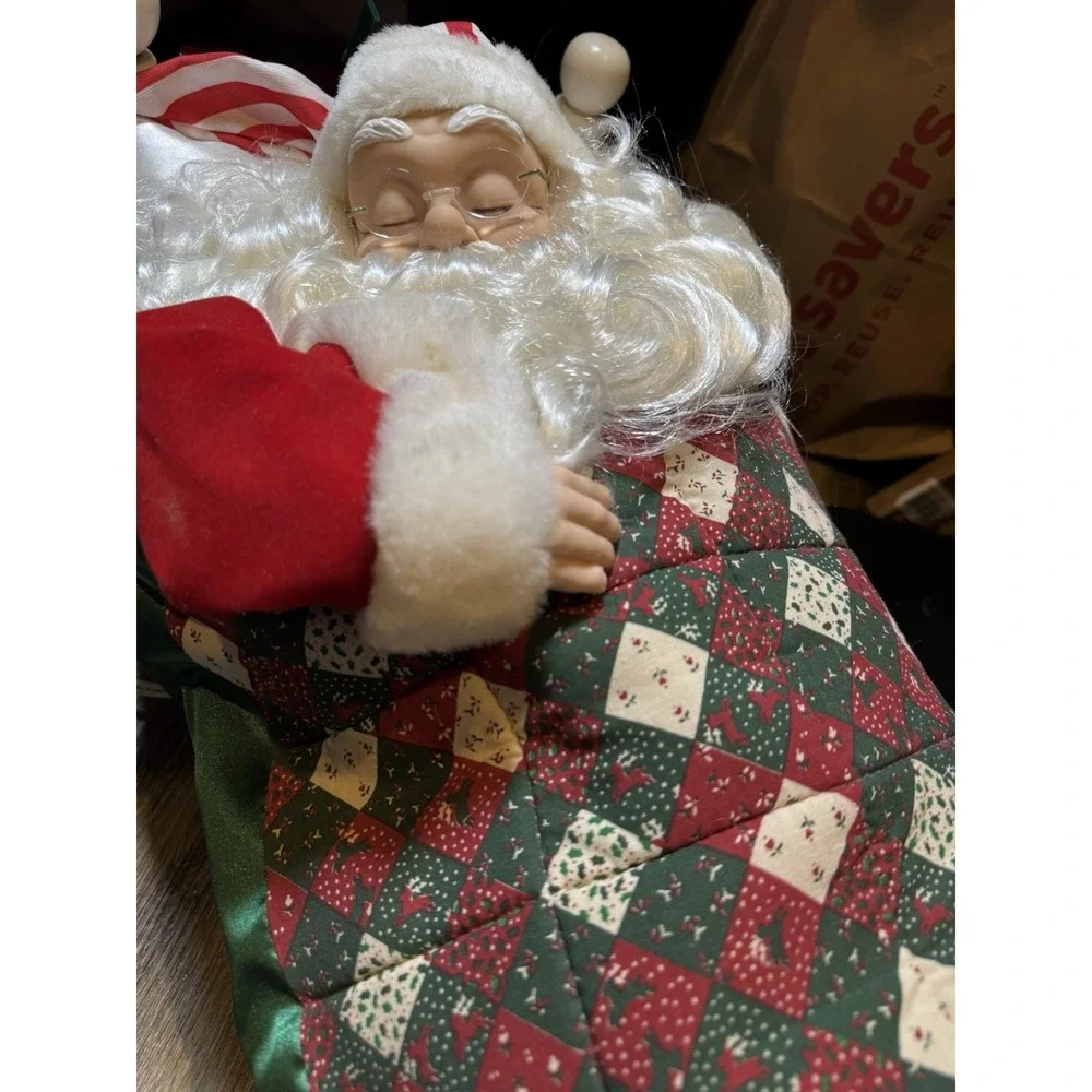 Motion‎ Santa Animated Electronic Snoring Whistling Christmas Animated Display